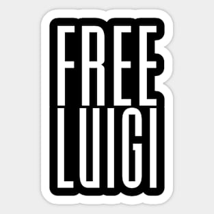 FREE LUIGI Sticker